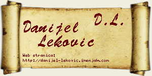 Danijel Leković vizit kartica